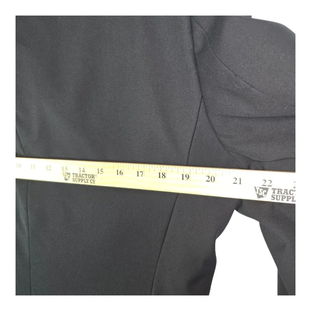 Billy London Men's Blazer Suit Jacket Sz 38S Black 2 Button Classic Fit Old Mone
